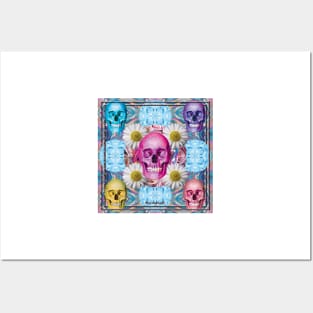 CANDY COLORED SKULL BBS Posters and Art